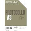 FABRIANO Protocollo 1rigo c/margine 200fg 60gr f.to A3 chiuso (21x29,7cm) Fabriano 19100744