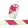 CARTELLI SEGNALATORI Nastro fotoluminescente adesivo 4cmx10mt colore giallo a strisce rosse L9421