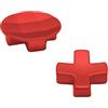 Dakexiong 2 Pack Metal D-Pads for Xbox One Elite Series 2 Directional Arrow Button,Standard D pad and Faceted D Pad Replacement Accessories for Xbox One Elite Series 2 Cord Controller(Red)