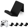 Brainwavz - Supporto da parete per controller di gioco (4 pezzi) per Xbox One Switch, PS4 Steam PC Nintendo, accessori universali per gamepad - senza viti, bastone su, nero