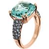 Bronzallure Anello PRISMA GEM QUADRATA PAVE' VERDE M16 Donna Bronzallure