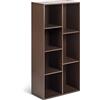 Amazon Basics Estantería 7 compartimentos cubo, Espresso, 50 x 24 x 106 cm | librería