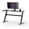 MC Racing Sedia da gioco da ufficio, regolabile in altezza, carico massimo 120 kg, colore: nero/grigio