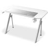 DRIFT GAMING DZ175 - Scrivania Gaming, 120x60x75cm, Tappetino XL, Gestione Cavi, Portabibite e Supporto per Cuffie. Supporta 100Kg, Bianco.