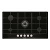 Glem Gas - Piano Cottura A Gas Gt955bk 5 Fuochi 86cm