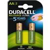 DURACELL PILA RICARICABILE TIPO AA 1300 mAh Pile Ricaricabili