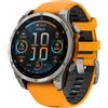 GARMIN RICONDIZIONATO FENIX 8 AMOLED 47MM SAPPHIRE GRAPHITE/ORANGE Orologio