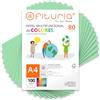 OFITURIA Fogli colorati, Confezione da 100 Fogli A4 80 g - Carta colorata per hobby creativi, stampante, scrapbooking - Fogli colorati (Verde Chiaro, 100 fogli)