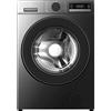 TCL FF1044SA0IT LAVATRICE, Caricamento frontale, 10 kg, 22 programmi, Profondità 61,5 cm, Giri 1400 rpm, Dark Silver, livello rumorosità centrifuga 76 dB(A), Classe A