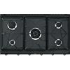SMEG SRV896AOGH PIANO COTTURA GAS, 5 zone di cottura, dimensioni: L 88,5 cm, P 50 piano in Smaltato, Antracite
