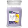 YANKEE CANDLE Candela Giara Grande Signature Lemon Lavander