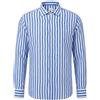 CALIBAN - Camicia a righe - Blu