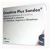 Sandoz Creatina Plus Sandoz Integratore Alimentare Creatina Carnitina 20 Bustine