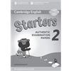 Cambridge English Young Learners 2 for Revised Exam from 2018 Starters Answer Booklet: Authentic Examination Papers [Lingua inglese]