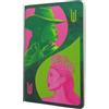 Paperblanks Pink Goes Good with Green (Wicked Collection) A5 Dot Grid Hardcover Cahier