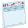Knock Knock Sticky Note: Deal With This: Pastel Edition