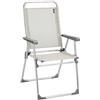 Lafuma Mobilier Alu Victoria Sedia Pieghevole, Batyline, Beige, 62x57x100 cm