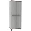 Terry, C-Wood 3680, Armadio da Esterno Interno a 2 Ante Effetto Legno, Divisorio Verticale e 3 Ripiani Interni. Materiale: Plastica, Dimensioni: 68x39x170 cm