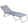 Lafuma Mobilier Sedia a Sdraio Siesta L, Batyline, Océan II, 201x70x35.5 cm