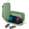 Belkin Gaming Custodia per Nintendo Switch 2, Slot AirTag, Viaggi, Verde | Custodia da Viaggio, Leggera, Portatile, Guscio Rigido, Interno Morbido, Porta-Cartucce Giochi, Accessori da Viaggio, Gaming