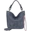 Fritzi aus Preussen Fritzi31N Vintage Hobo Donna Borsa a Spalla Borsa Hobo Borsa a Mano Tempo Libero Viaggio Città Ecopelle Vegana 28 x 26 x 13 cm - Nero, Rosa, Marrone, Turchese, Verde, Grigio, Beige, Fucsia, Viola, Blu