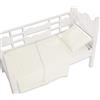 Andy & Helen 3/110 Sopra Lenzuolo Letto, Panna. Per lettino con sbarre 100% cotone