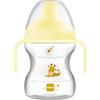 MAM Learn to Drink Cup 190 ml, Tazza bambini 6+ mesi, Neutro | Beccuccio extra-morbido antigoccia, Manici ergonomici antiscivolo, Valvola rimovibile per flusso libero, Senza BPA/BPS