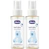 CHICCO Olio Massaggio 100 ml, aiuta l'elasticità della pelle, con Olio di Mandorle Dolci, per Bambino e Mamma (Confezione da 2)