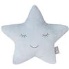roba Cuscino a Forma di Stella roba Style - Cuscino Decorativo per la Cameretta dei Bambini - Morbido - Imbottito - Idea Regalo per Compleanno e Natale - Azzurro