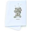 Foppapedretti Copertina Pile My Little Love, 40x26x7.5 cm, ricamata, copertina per lettino, 100% poliestere, Bianco