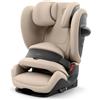 CYBEX Gold Pallas G3 Comfort Seggiolino, Almond Beige | Seggiolino auto 2 in 1, 76-150 cm, dai 15 mesi ai 12 anni, max 50 kg, poggiatesta regolabile in inclinazione