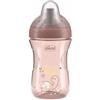 Chicco Advanced Cup Bicchiere Plastica Antigoccia 266 ml con Cannuccia, Beccuccio Ergonomico e Valvola, senza BPA, Rosa
