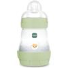 MAM Biberon Anticolica Easy Start 160 ml, Tettarella Misura 1, Verde | Da 0+ mesi, Valvola anticolica, Riduce bolle d'aria, Silicone SkinSoft, Allattamento misto, Autosterilizzante, Senza BPA/BPS