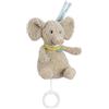 Fehn Mini-Carillon Elefante Erik - Aiuto per l'addormentamento del bambino e peluche - Carillon a molla con melodia Sai quante stelle ci sono - per neonati e bambini da 0 mesi