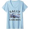 Disney Donna Disney Pixar Cars Sally Carerra Finish Maglietta con Collo a V
