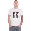 Gorillaz T-Shirt Group Circle Rise Band Logo Nue Ufficiale Uomo Blu Zaffiro