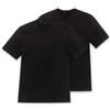 Schiesser Mezza Manica Americano T-Shirt Scollo A V Pacco Doppio Bianco