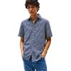 Tommy Hilfiger Uomo Camicia Linen Blend Maniche Corte
