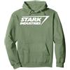 Marvel Iron Man Stark Industries Logo Felpa con Cappuccio