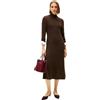 Tommy Hilfiger Soft Wool LS Mock-nk Swt Dress Ww0ww47303 Abito Maglione Donna (Pacco da 1)
