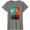 Monsterverse - Godzilla e Kong - Maglietta Unisex Ragazzi, Nero, S, Manica Corta, Tinta Unita, Colletto a Polo, Retro, Generale, Adatta a Varie Occasioni, in Particolare per Appassionati di Film