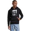 MERCHCODE Mister Tee Felpa con cappuccio 2Pac, manica lunga, stampa frontale, tasca frontale, moda urbana, colori nero e grigio, taglie XS-XXL