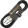VisioSound Cavo Jack Stereo TRS 6.35mm 1/4 a Jack TRS/Cavo Patch Segnale Audio Bilanciato 3m Nero