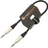 VisioSound Cavo Jack Stereo TRS 6.35mm 1/4 a Jack TRS/Cavo Patch Segnale Audio Bilanciato 0.5m Nero