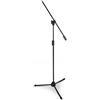 QUIK LOK - A/302 BK ASTA MICROFONICA SERIE 300, Asta Microfonica a Giraffa A302 BK, Acciaio Tubolare, Snodo in ABS, Colore Nero