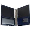 Classic Cantabile Cartella Porta Spartiti Deluxe Blu, 335 x 280 mm | Cartella di Lusso per Spartiti, 335 x 280 mm, Capacità circa 2 cm, Pelle Sintetica Blu, 4 Angoli Protettivi in Metallo