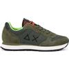 Sun68 Sneakers Uomo Sun68 Tom Fluo Nylon Suede Verde Militare