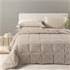 Caleffi Trapunta MATRIMONIALE Biki SABBIA Raso Jacquard Caleffi