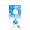 OLYMPIQUE DE MARSEILLE La Piuma Dorata Logo Portachiavi sotto Blister Metallo Multicolore 8,5 x 18 x 2,5 cm
