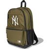 New Era York Yankees MLB Delaware Pack Olive Rucksack - Taglia unica